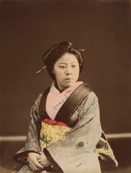Shin, une célèbre fille de maison de thé à Yokohama