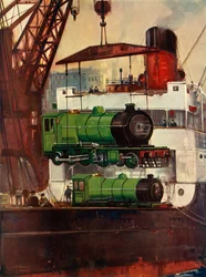 Expédition de locomotives, vers 1930