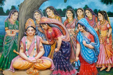 Shree Krishna prend la forme de Gauranga, Vrindavan, Inde