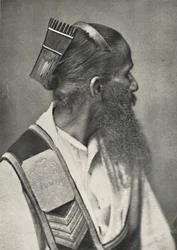 Serviteur cinghalais avec peigne en écaille, 1926