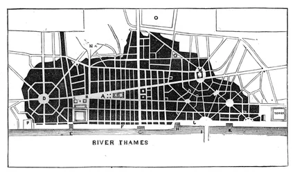 Plan de Sir Christopher Wren pour la reconstruction de Londres après le Grand Incendie