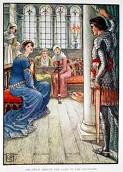 Sir Owen salue la Dame de la Fontaine, 1911