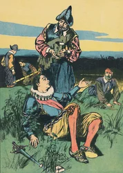 Sir Philip Sidney et le soldat mourant, c1907
