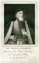 Sir Thomas Gresham, marchand et financier britannique, 16ème siècle