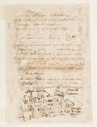 Page de carnet de croquis avec scènes de chasse