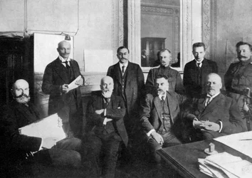 Quelques-uns des dirigeants de la Révolution russe, 1917, vers 1920