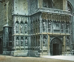 Porche sud-ouest, Cathédrale de Canterbury, vers 1890