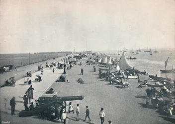 Southsea - Vue générale de la plage, 1895