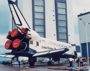 Navette spatiale Columbia sur Terre, années 1980