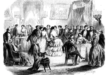 Réunion spiritualiste dans un salon parisien, 1853