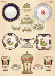 Porcelaine Spode : WTCopeland & Sons, Stoke-on-Trent, XVIIIe siècle, 1913