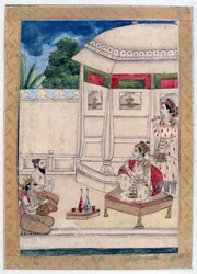 Sri Raga, Album Ragamala, École du Rajasthan, 19ème siècle