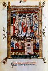 Saint Denis emmené à Sisinnius, 1317