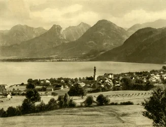 St Gilgen, lac Wolfgang, Autriche, vers 1935