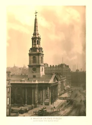 St Martin-in-the-Fields, vue du nord-ouest