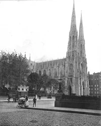 Cathédrale Saint-Patrick, New York, USA, vers 1900