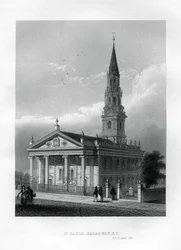 Chapelle St Paul, Broadway, New York, 1855