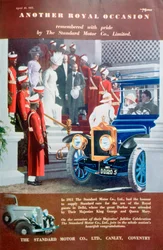 Publicité pour voiture Standard, 1935