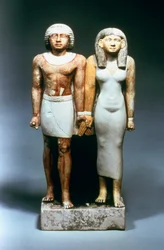 Statue de couple égyptien, 5ème dynastie
