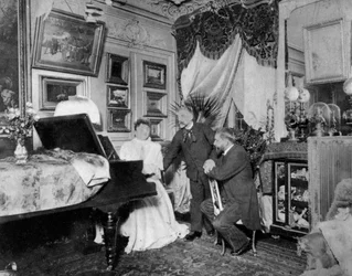 Stéphane Mallarmé, poète et critique français, vers les années 1890