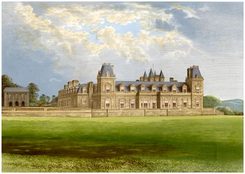 Stevenstone Park, Devon, maison de la famille Rolle, vers 1880