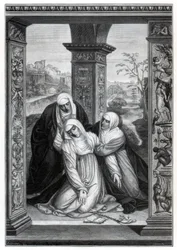 Stigmatisation de Sainte Catherine de Sienne, 1870