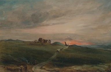 Stonehenge au coucher du soleil, 1836