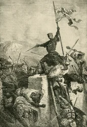 Prise de Constantinople par Baudouin, comte de Flandre, 1204, vers 1890