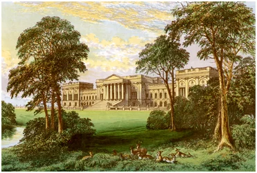 Parc de Stowe, Buckinghamshire, maison du duc et marquis de Buckingham et Chandos