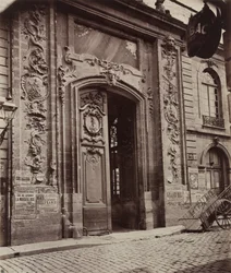 Rue à Dijon, avant 1870
