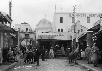 Scène de rue, Rabat, Maroc, c1920s-c1930s
