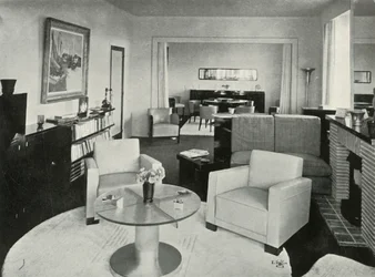 Studio et salle à manger dans une maison à Bruxelles, 1937