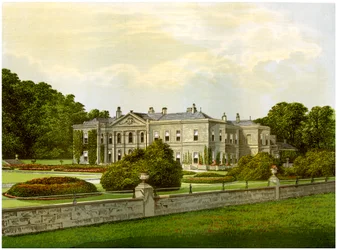 Studley Royal, Yorkshire, maison du marquis de Ripon, vers 1880