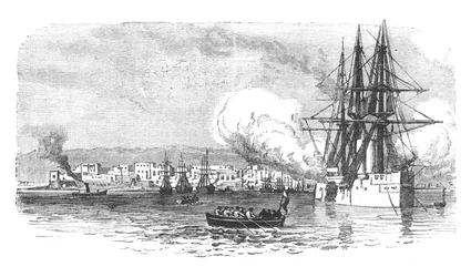 Suakim, depuis la mer, vers 1885