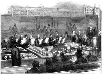 Prestation de serment des membres du nouveau parlement, 19ème siècle