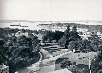 Port de Sydney et jardins botaniques, vers 1900