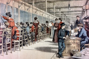 Centrale téléphonique, Paris, 1904