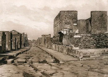 Tempio della Fortuna, Pompéi, Italie, vers 1900s