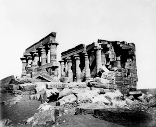 Temple de Maharrakah, Nubie, Égypte, XIXe siècle
