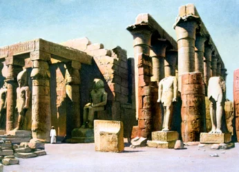 Temple de Ramsès II, Louxor, Égypte, 20ème siècle