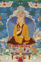 Temple des Mille Bouddhas congrégation Dashang Kagyu Ling Peinture Kalou Rinpotche, La Boulaye, France