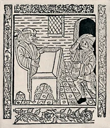 Locataire payant le loyer, 1523, 1903