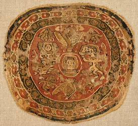 Fragment de textile, byzantin, 8e-9e siècle