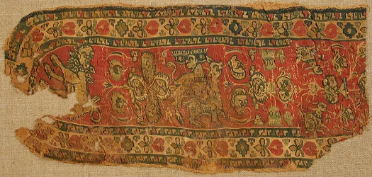 Fragment de textile, byzantin, 8ème-9ème siècle
