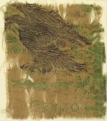 Textile avec brocart, italo-arabe, XIVe siècle