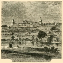 Le palais Alexandra 1876, vers 1876