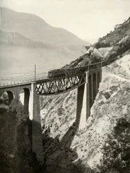 Le viaduc de Baltschieder sur la ligne principale du Lotschberg, 1935-36