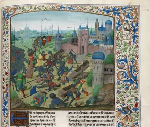 La bataille de Nicopolis le 25 septembre 1396, vers 1470-1475