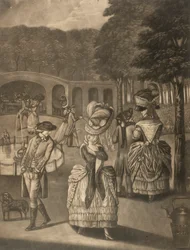 Les beautés de Bagnigge Wells, Londres, fin 18ème siècle