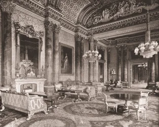 Le salon bleu, Palais de Buckingham, Londres, 1894